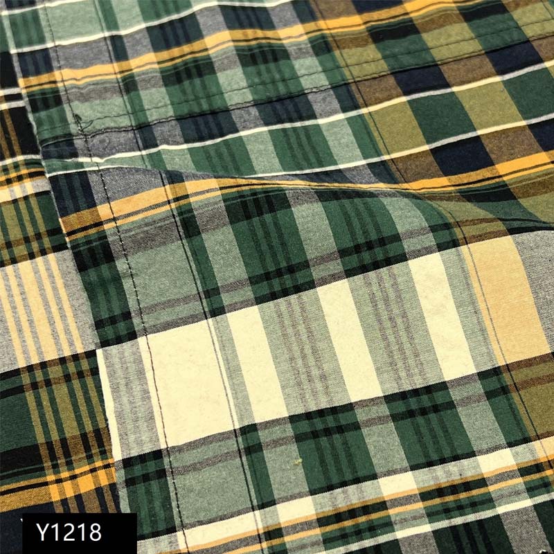 Custom Design 173g 100% cotton  woven fabric for garment